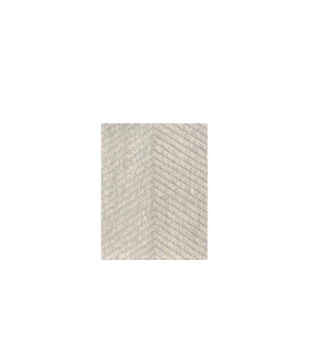 Exclusive Rug Viva recto verso - two-sided rug - free anti-slip included - light gray silver - 160/230 cm - carpet - striped and herringbone