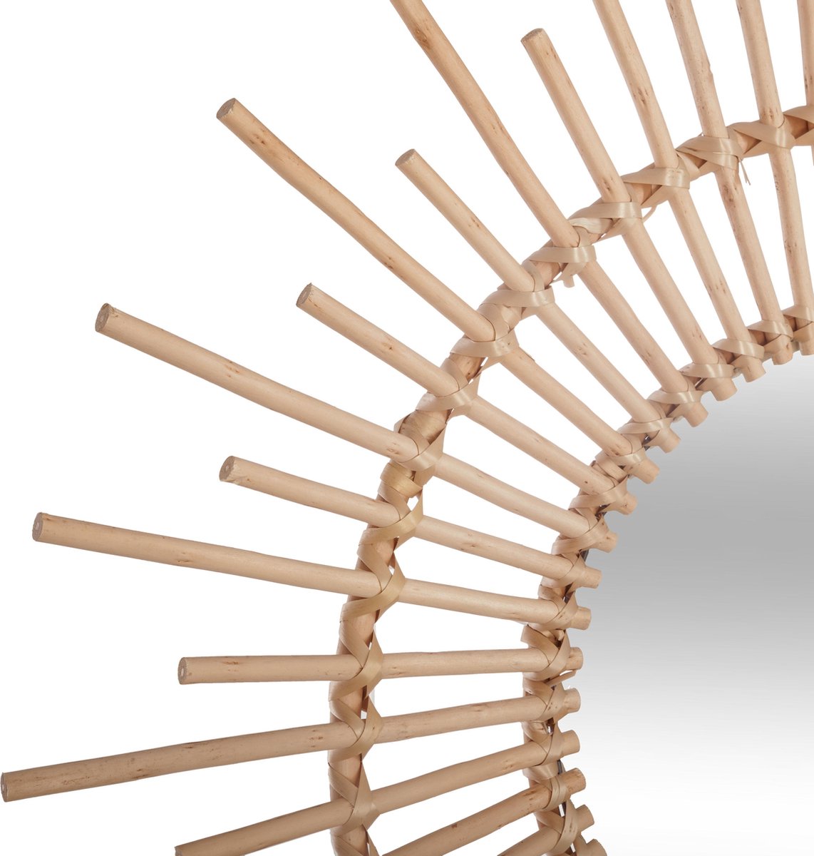 Atmosphera Kids wandspiegel rotan naturel - Dia 76 cm - Spiegel