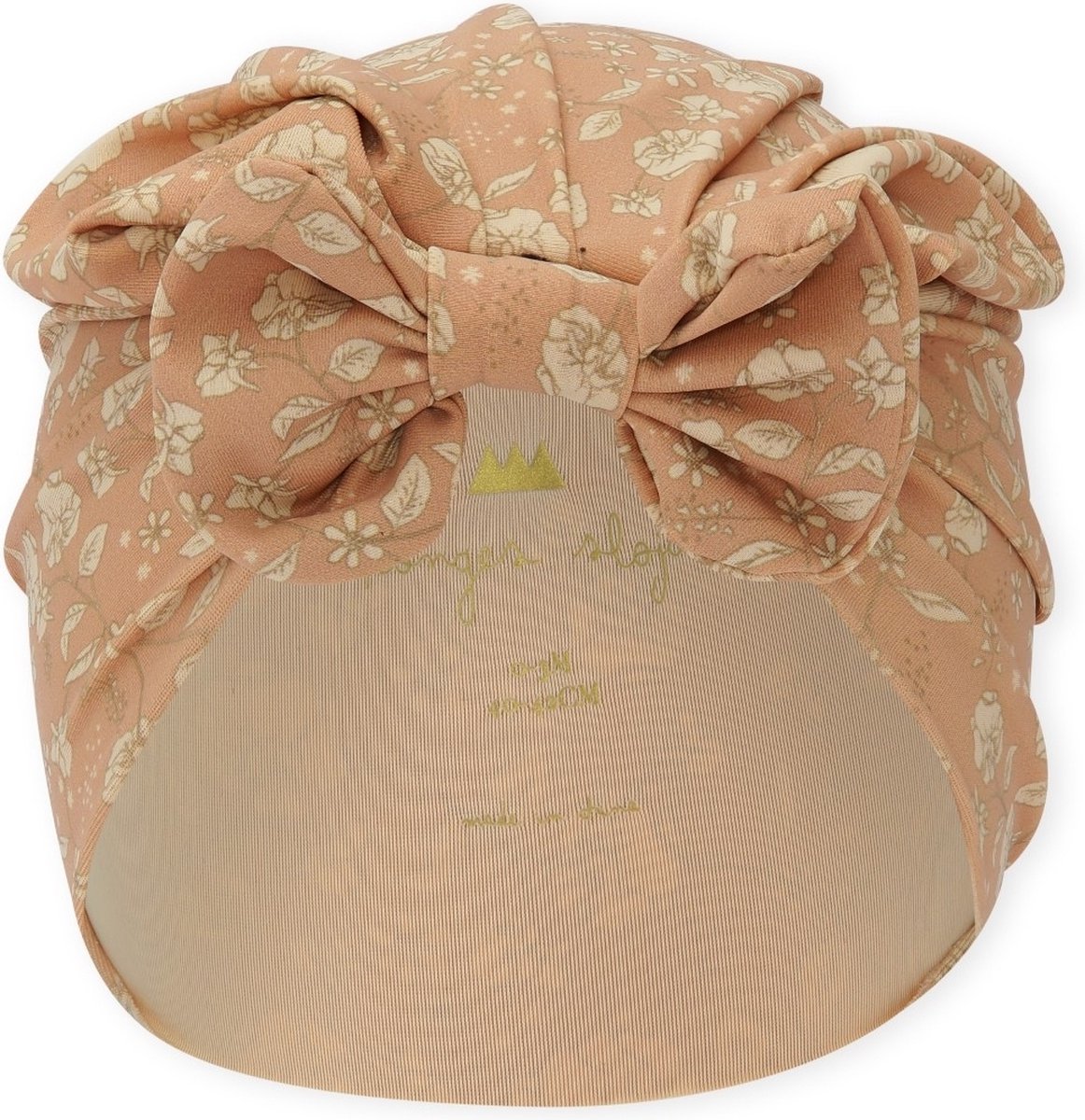 Konges Sløjd Blossom Rouge zwem turban 6/9 maand - UV hoed - Zonnehoed - Voor in het water - UV werend UPF 50+