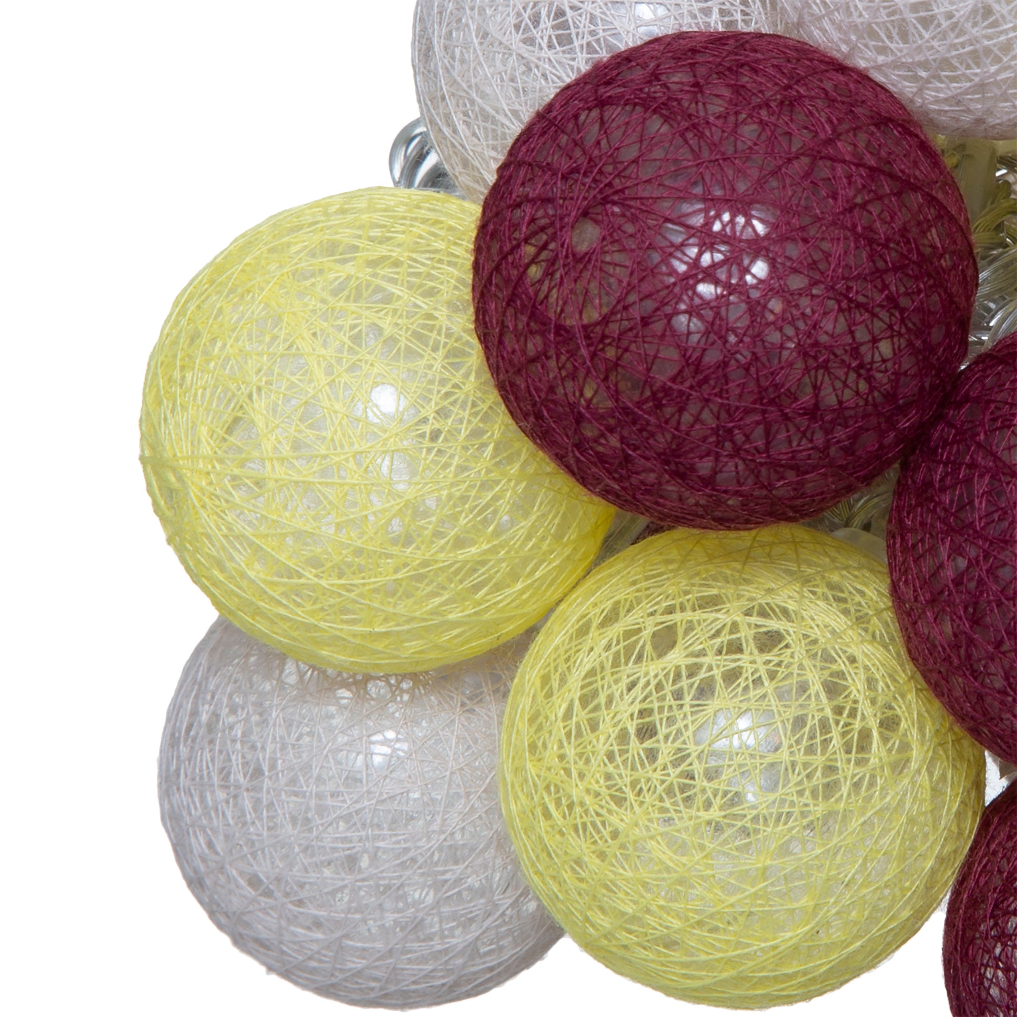 Atmosphera LED Lichtslinger - Batterijen niet inbegrepen - 10 ballen - Ø6cm - Gele variant