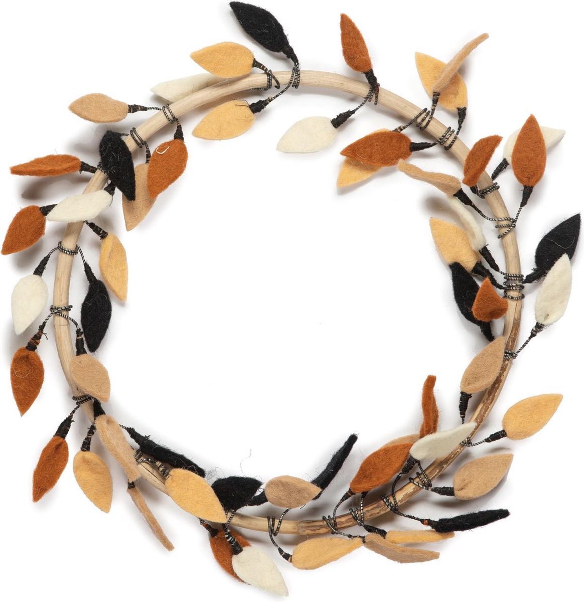 KidsDepot Feutre de feuilles de plantes en cerceau de fleurs