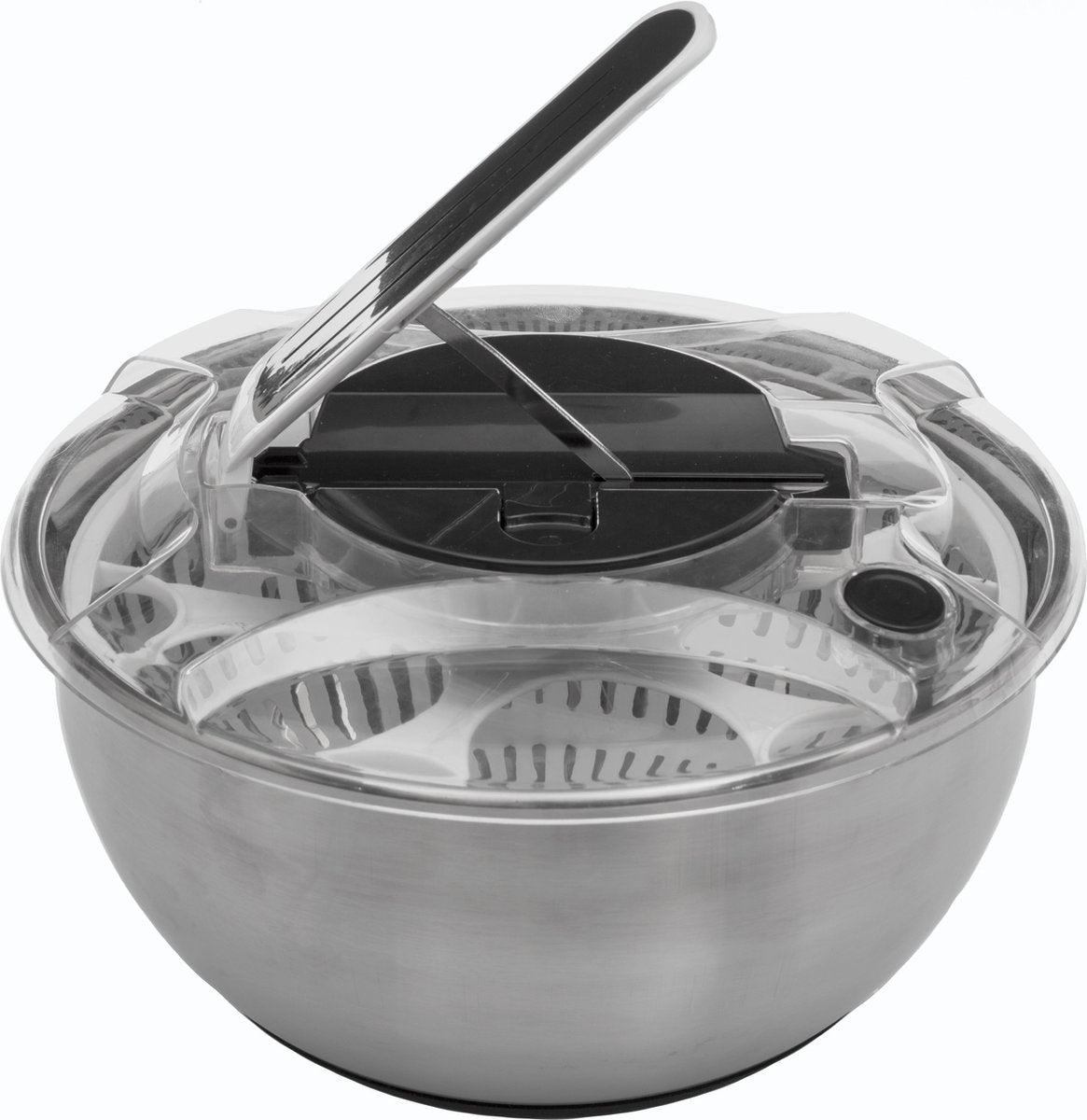 5Five Inox Slazwierder + slakom + maatbeker - 3 in 1 - Slacentrifuge - 3.5 Liter