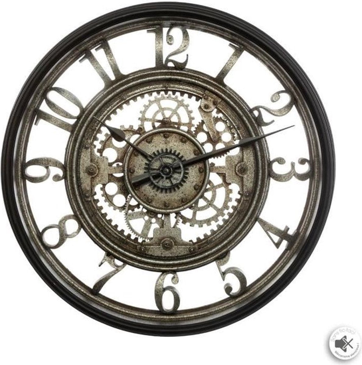 Wandklok Industrieel diameter 50cm