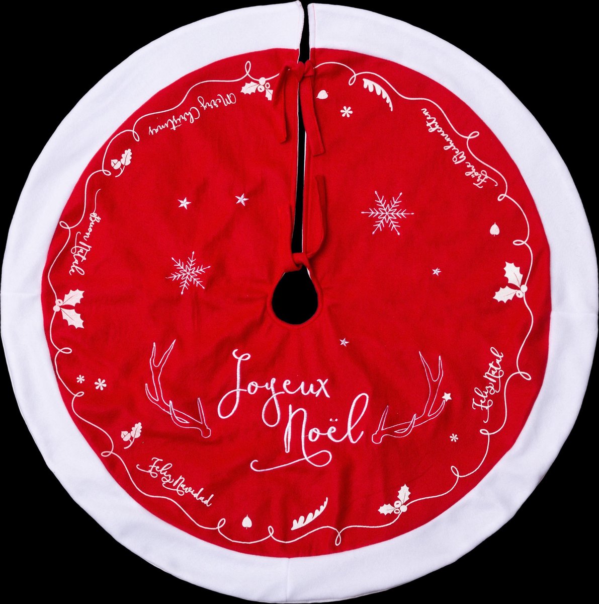 Jupe de sapin de Noël - Jupe de sapin de Noël/Robe de sapin de Noël rouge 90 cm - Jupe/jupes de sapin de Noël - Joyeux noel