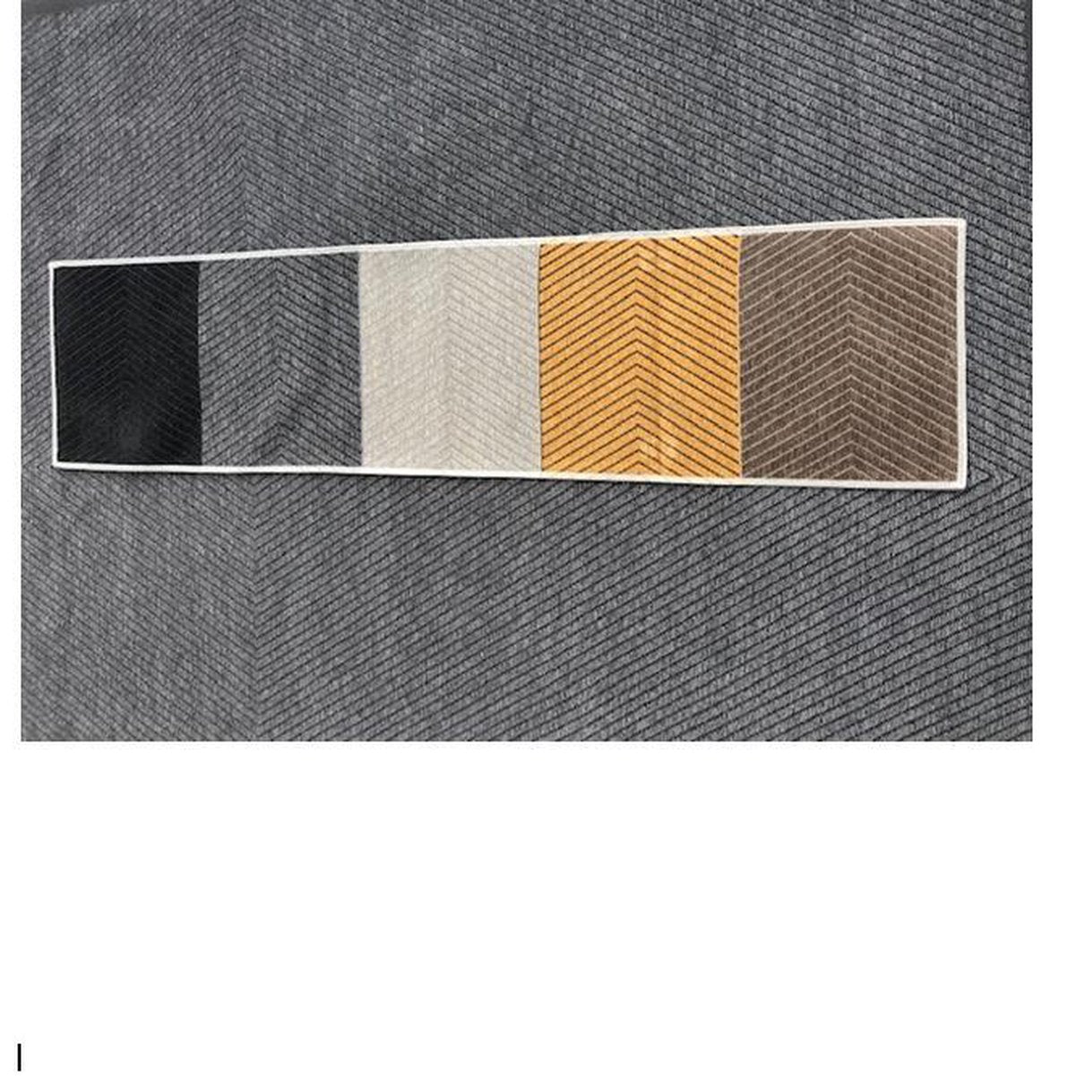 sisal Rug recto verso - two-sided rug - free anti-slip included - beige linen - 160/230 cm - carpet - striped and herringbone
