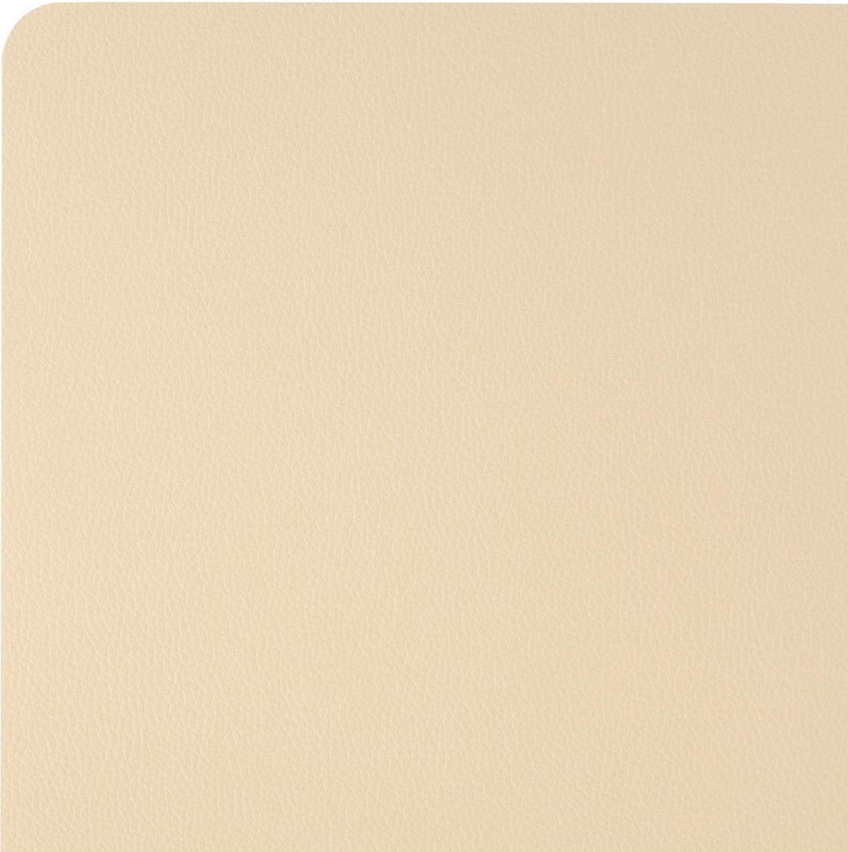 Atmosphera Placemat set van 4 - Beige - Lederlook - Bruin - 45 x 30 cm - Onderleggers