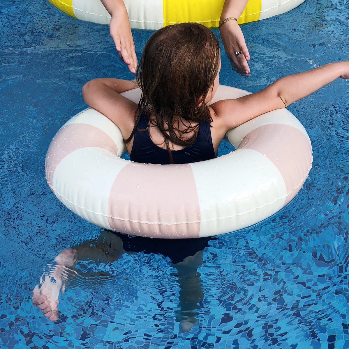 Bouée/Bande de Natation Petites Pommes Rose Française