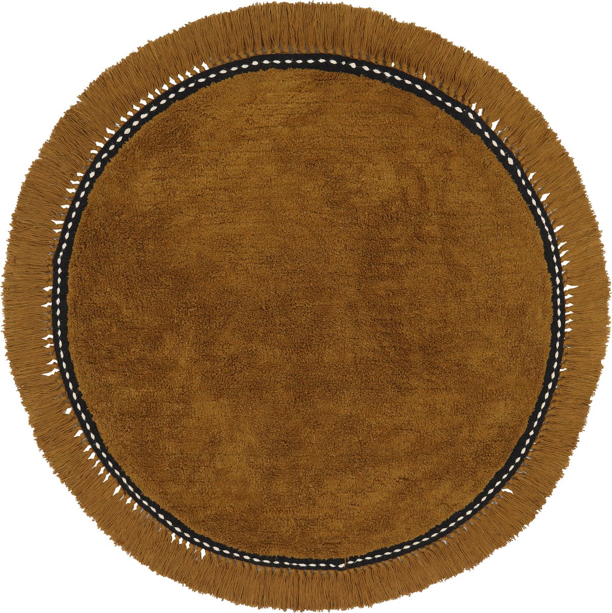 Tapis Petit Vloerkleed Lily Ø110cm - Bruin