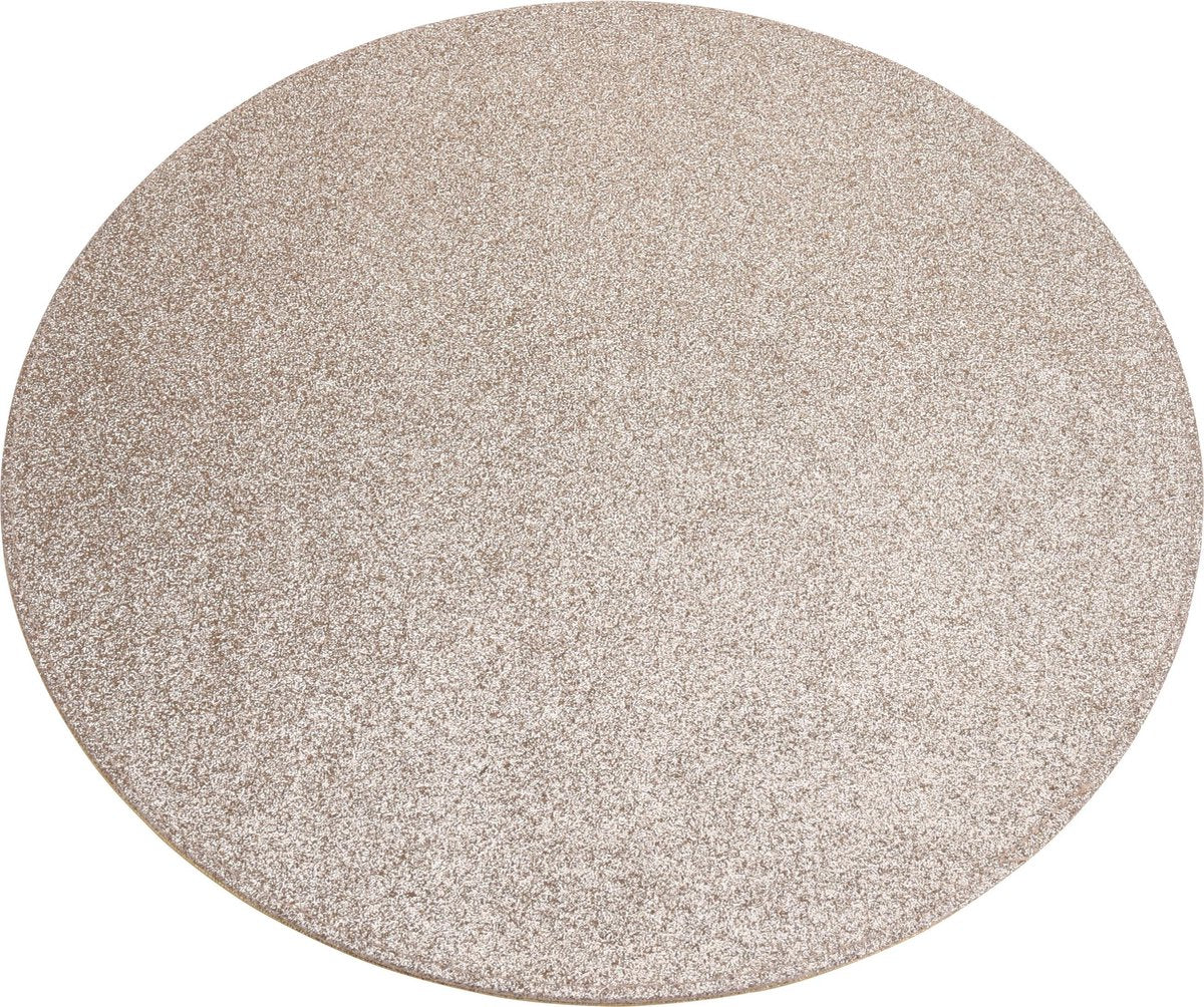 Placemat Rond tweezijdig - Ene zijde Glitter en andere Shiny - ˜ 33cm - Set-4