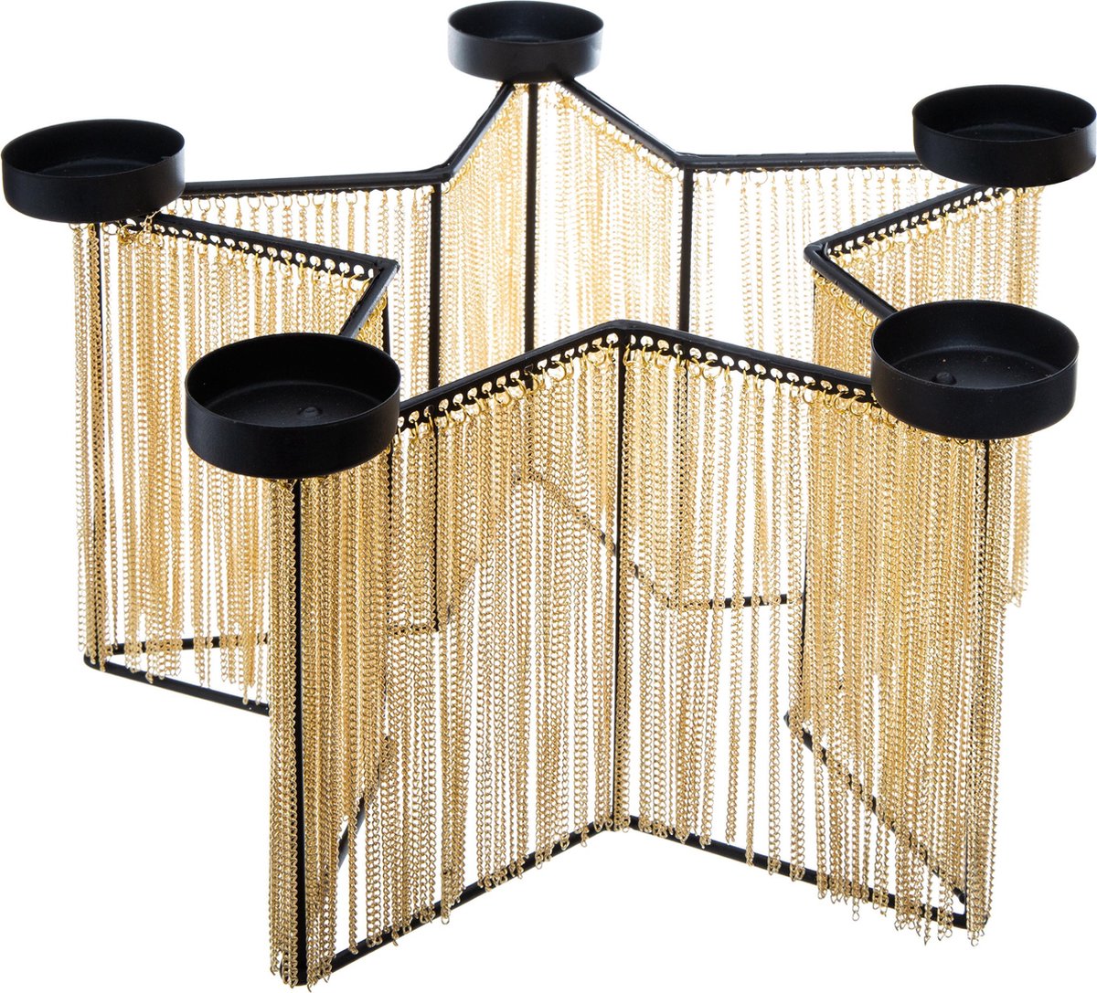Noël - Bougeoir/chandelier de table en forme d'étoile