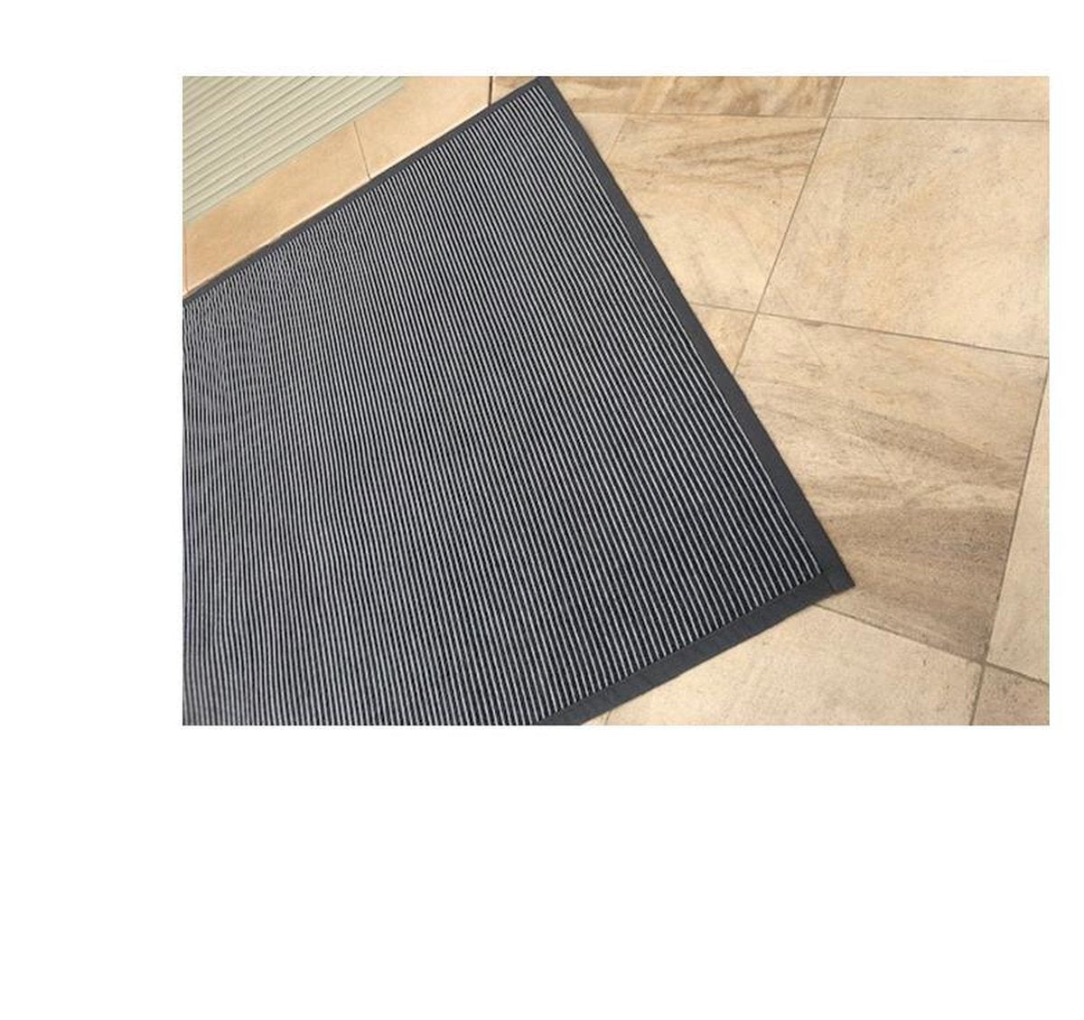 Exclusief Vloerkleed Viva recto verso - tweezijdig vloerkleed - gratis antislip bijgeleverd - grijs grey - 160/230 cm - tapijt - gestreept en visgraat
