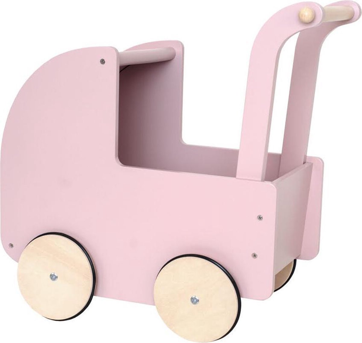 Jabadabado Houten poppenwagen - Roze
