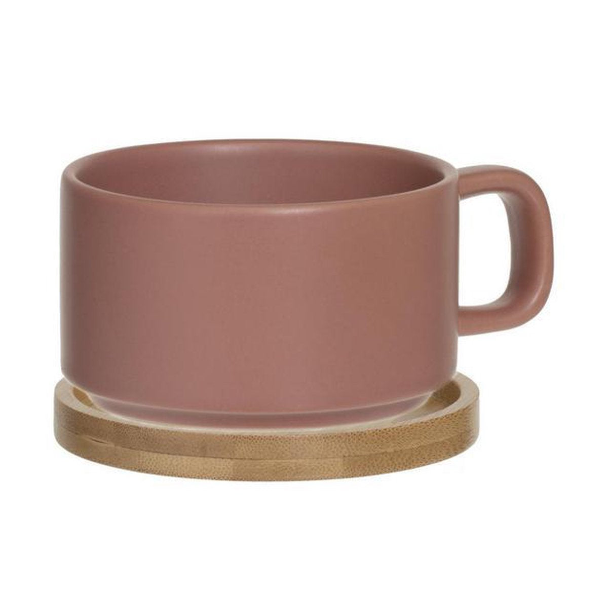 Secret de Gourmet 3 in 1 Theepot + Kopje + Onderzetter Keramiek - Terracotta