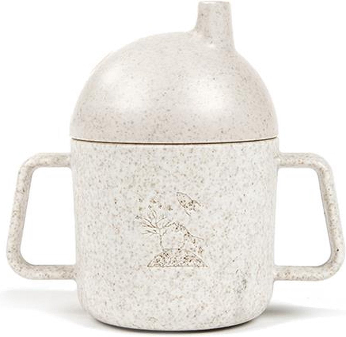 Pellianni: DRINKBEKER NATUREL 11,5x12x7cm, in tarwe, 180ml, 100% biologisch afbreekbaar, handwas heeft de voorkeur