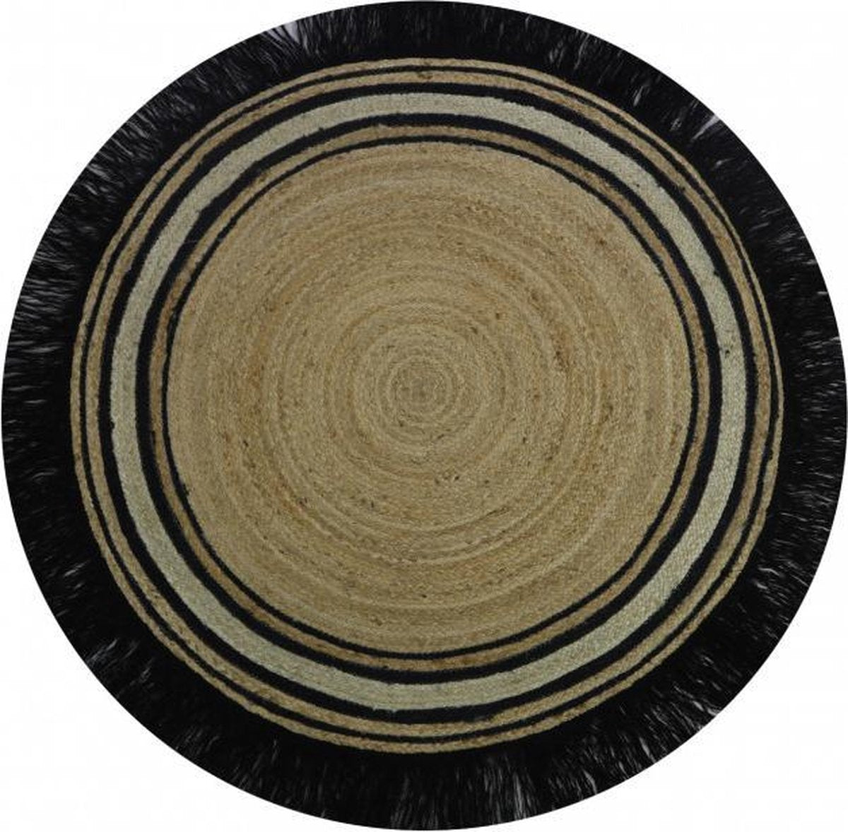 Tapis Petit Vloerkleed Tess D110cm - Black