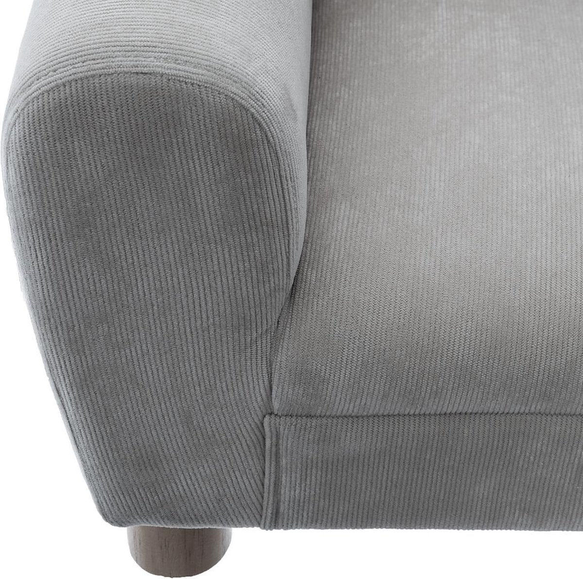 Atmosphera Kids Fauteuil gris avec oreilles de chat pour chambre d'enfant H 43 cm