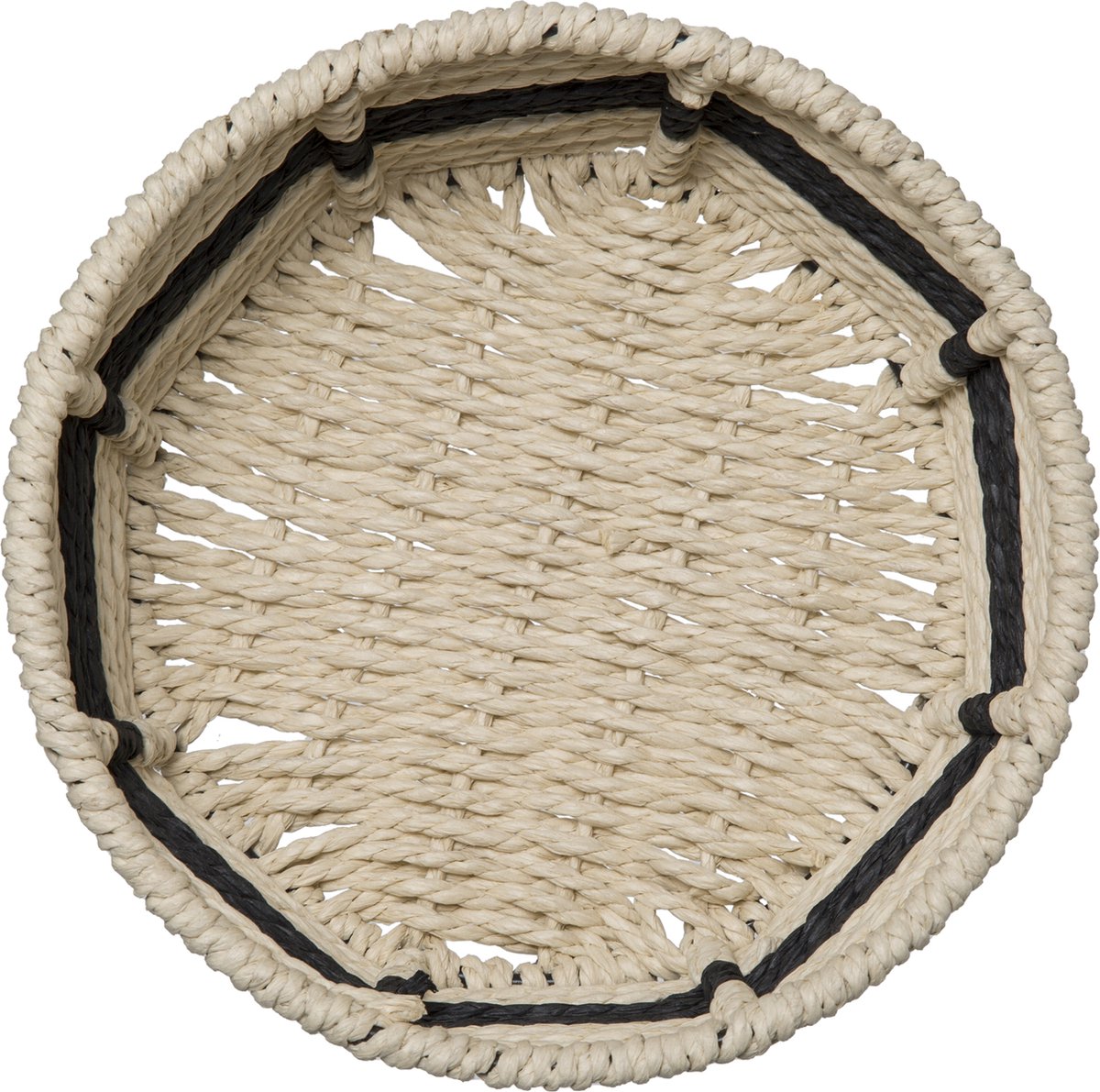 5Five Amazoni Fruitmand - 30 cm - Fruitschaal - Schaal - Zwart / Naturel