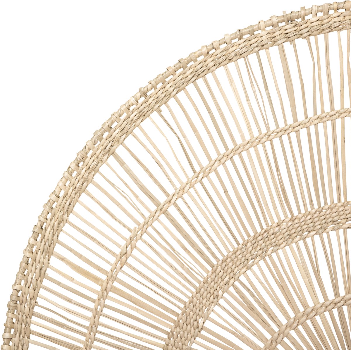 Atmosphera Arc Wanddecoratie zeegras - Muur decoratie - 60 x 35 cm