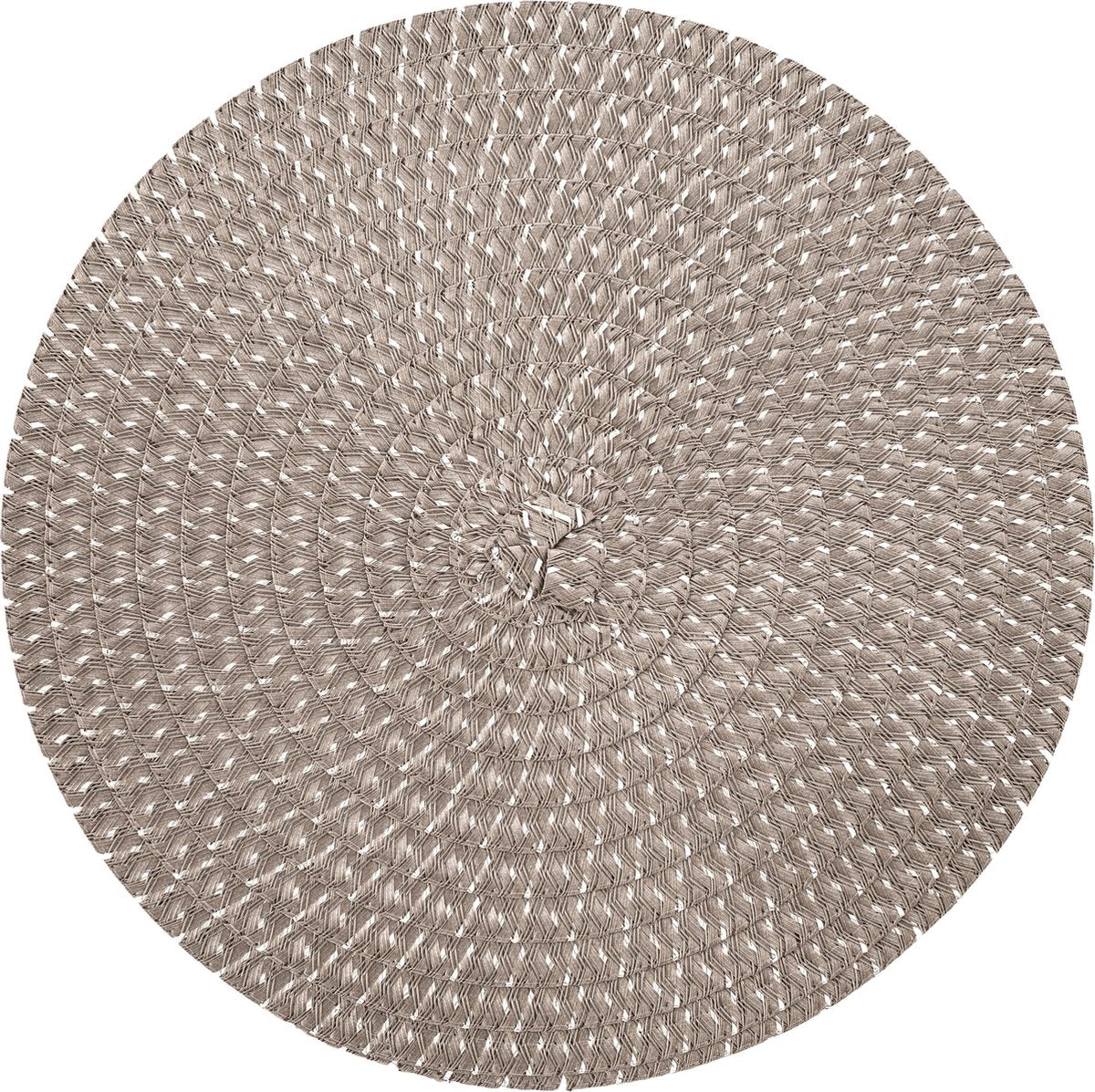 Placemat Rond GRIJS - GOUD - ˜ 38cm - Set-4