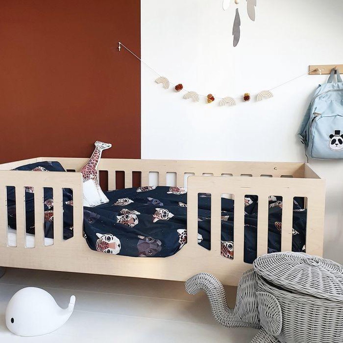 Studio Ditte Dekbedovertrek Panthera Junior 120x150cm - Zwart