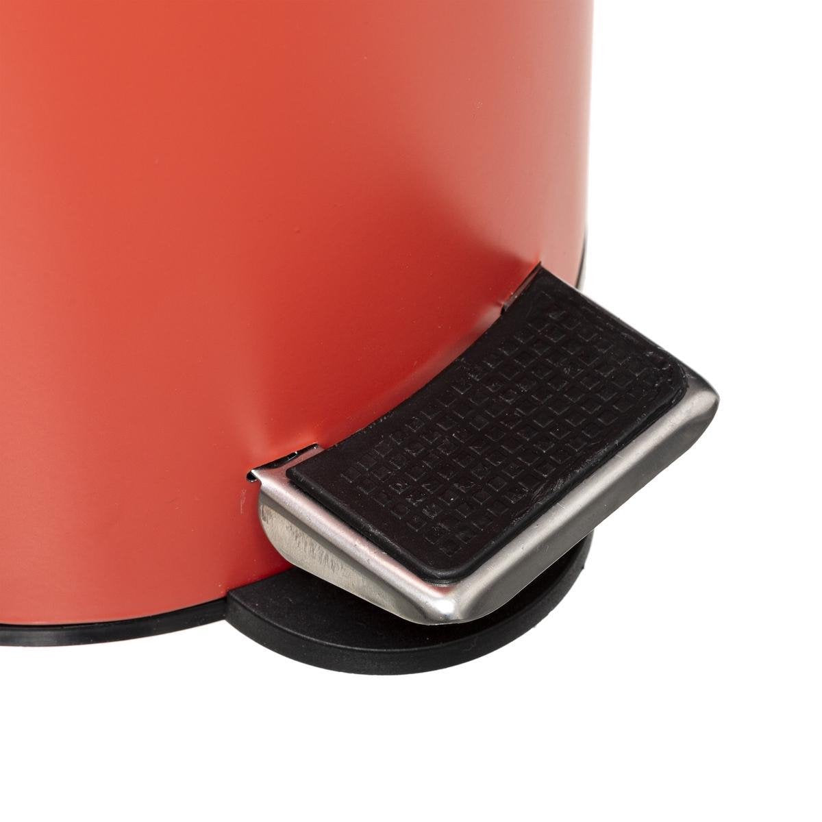 5Five Afvalemmer met bamboe deksel 3L - Softclose - Roze nacarat