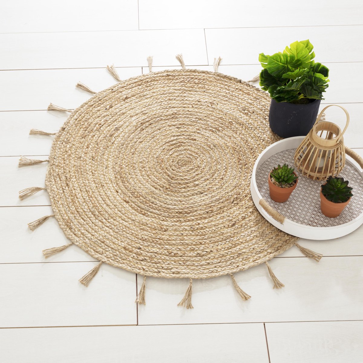 Atmosphera Lurex Cozy Jute Rug - 80 cm - Carpet