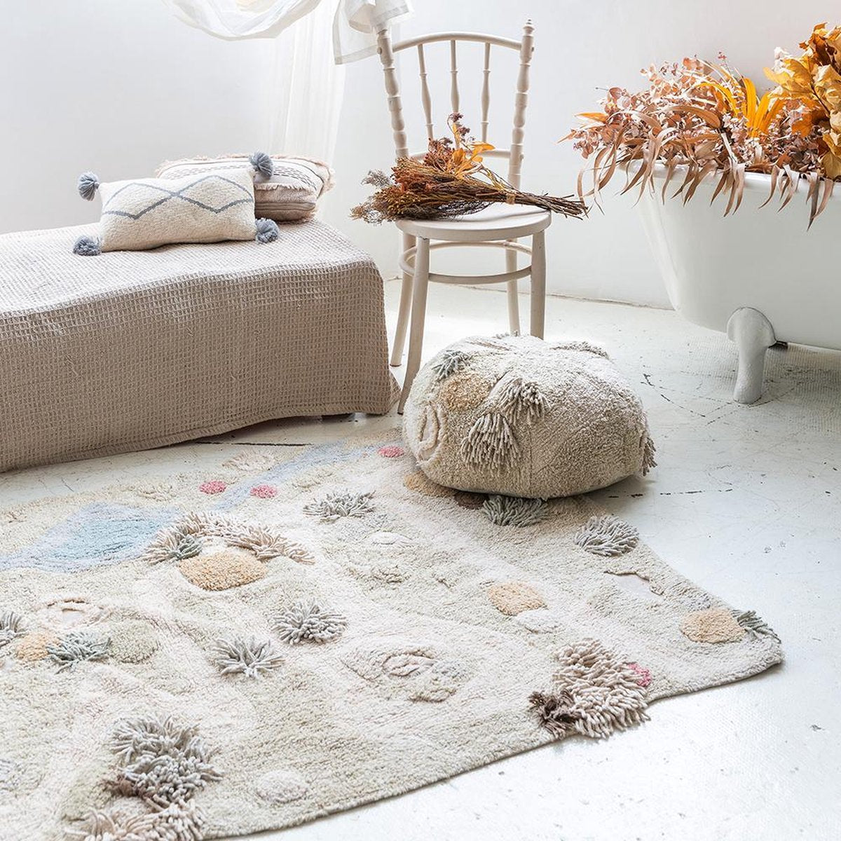 Lorena Canals Wasbaar katoen vloerkleed - Path of Nature - 120x160cm