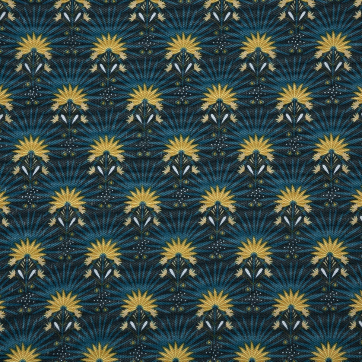 Atmosphera Nappe Palmi anti tache - 140 x 240 cm - Bleu - Anti taches
