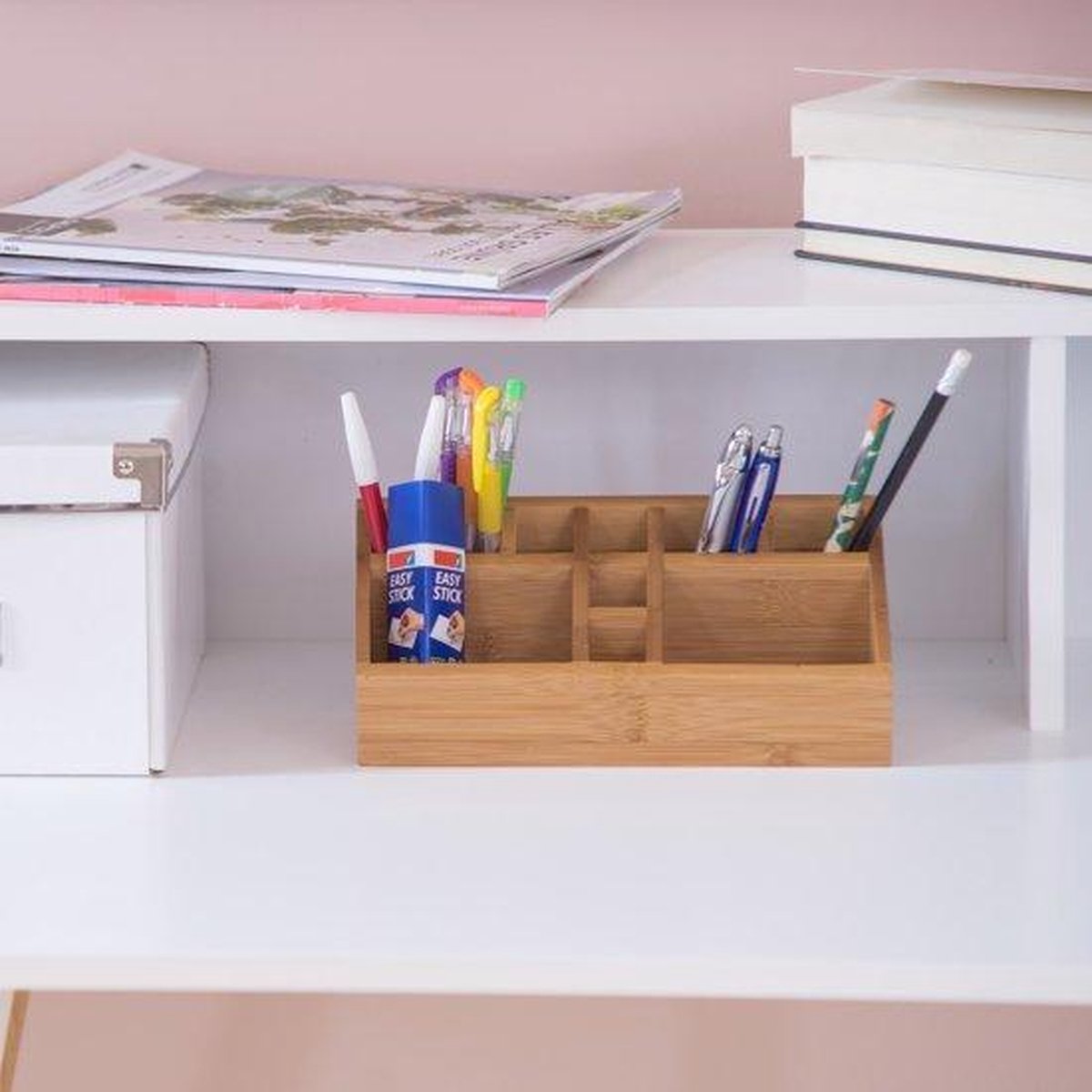 5Five Desk organizer wood - B-06-2-DHout - Sorting compartments