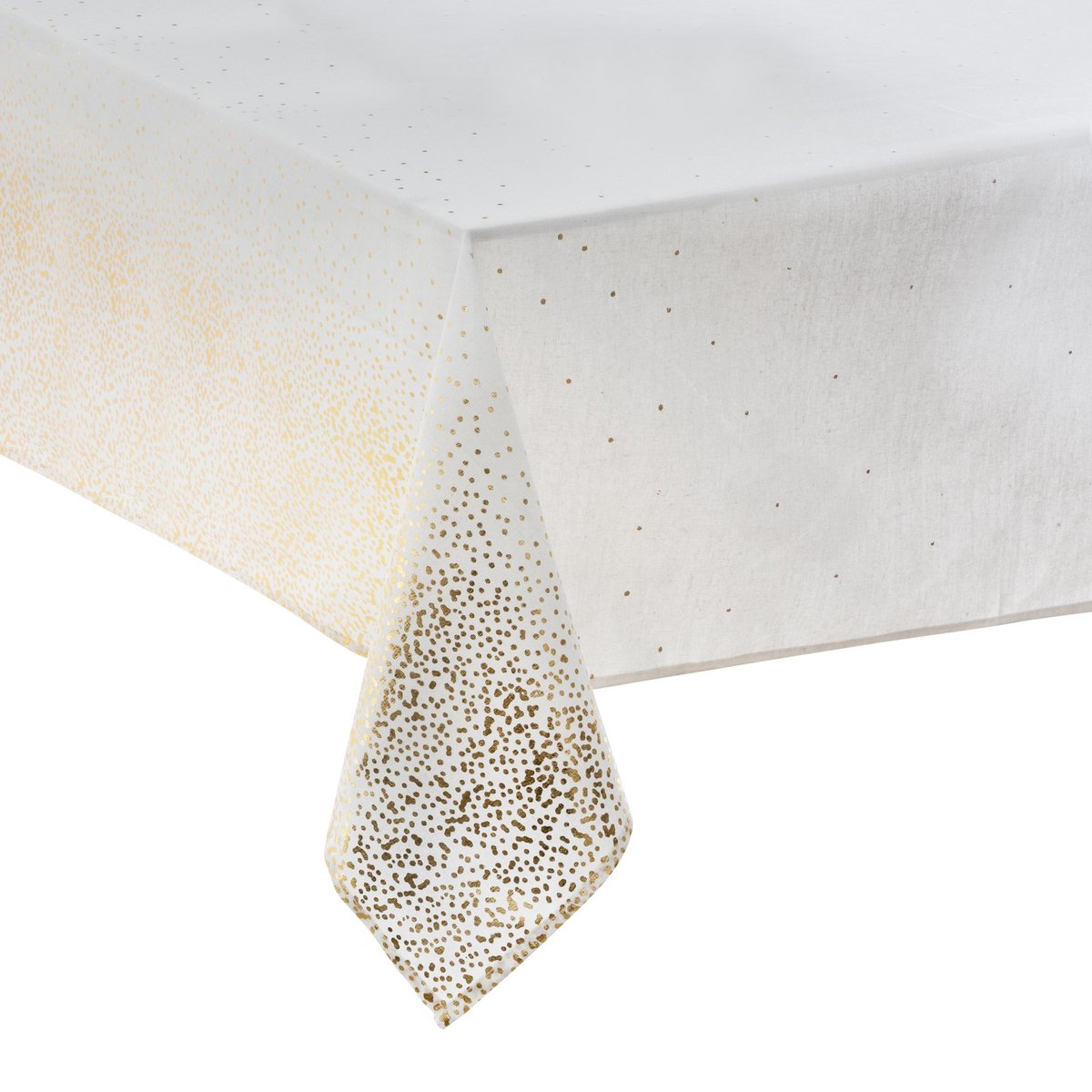 DELUXE tablecloth - Leopard white with gold - 140 x 240 cm - Christmas tablecloth