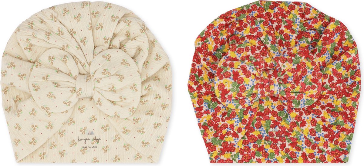 Konges Sløjd Chleo 2-Pack Bambi Bonnet - Donna/Mirabelle - Tulban - Muts