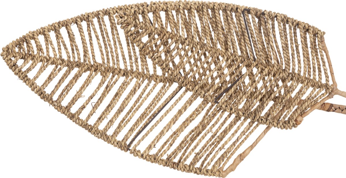 Décoration murale Atmosphera Jacinthe - H 115 cm - Décoration murale - Lot de 2 éventails - Décoratif