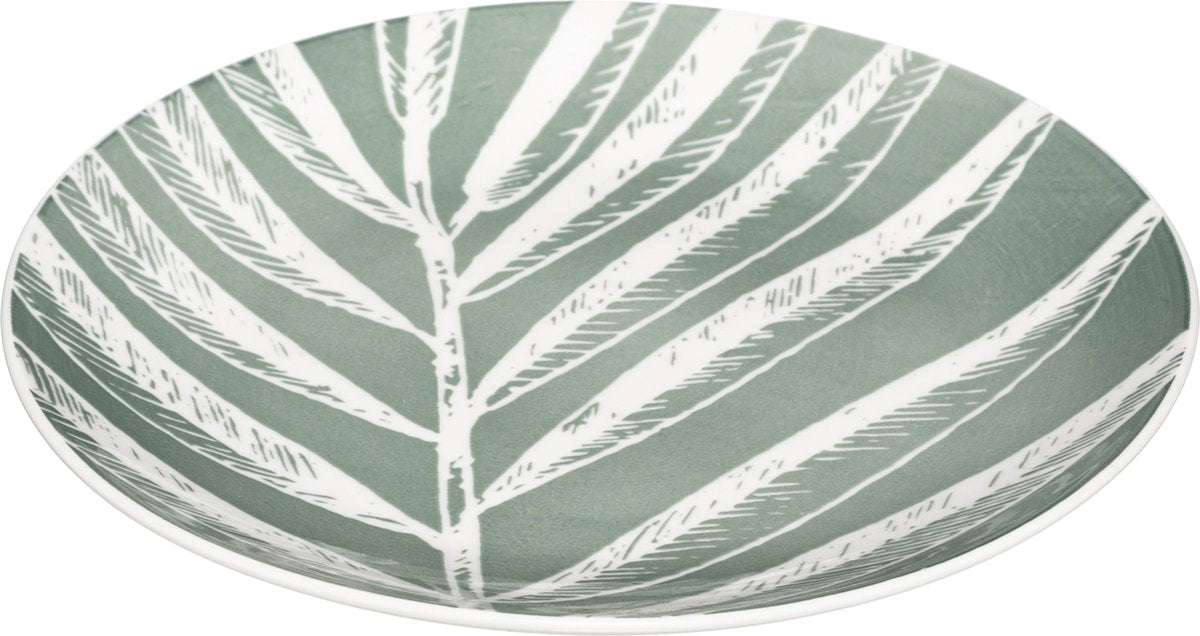 Secret de Gourmet diner bord - 6 Stuks - Dia 19 cm - Groen