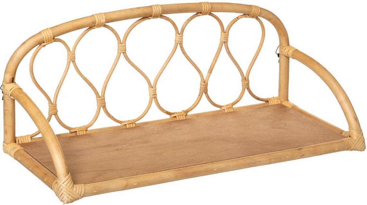 Etagère murale Atmosphera en rotin - 57 cm - Etagère murale