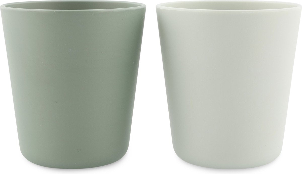 Trixie PLA Olive Dining Set - 2 tasses - 2 bols - 2 assiettes - 2 fourchettes - 2 cuillères