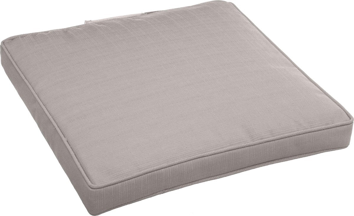 Hespéride Korai Coussin de chaise avec velcro - Déperlant - Déhoussable - 40x40cm - Beige