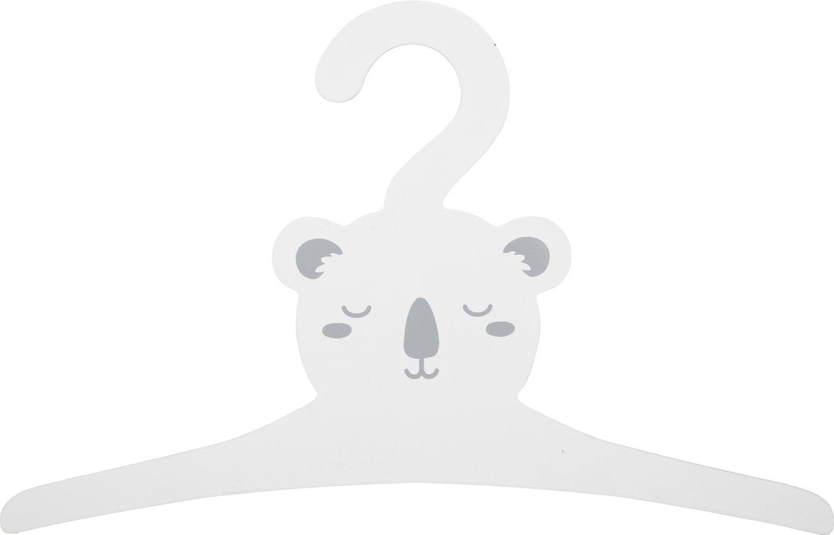 Atmosphera Kids Cintre enfant animaux - Cintre - Blanc - 3 pièces - Bois