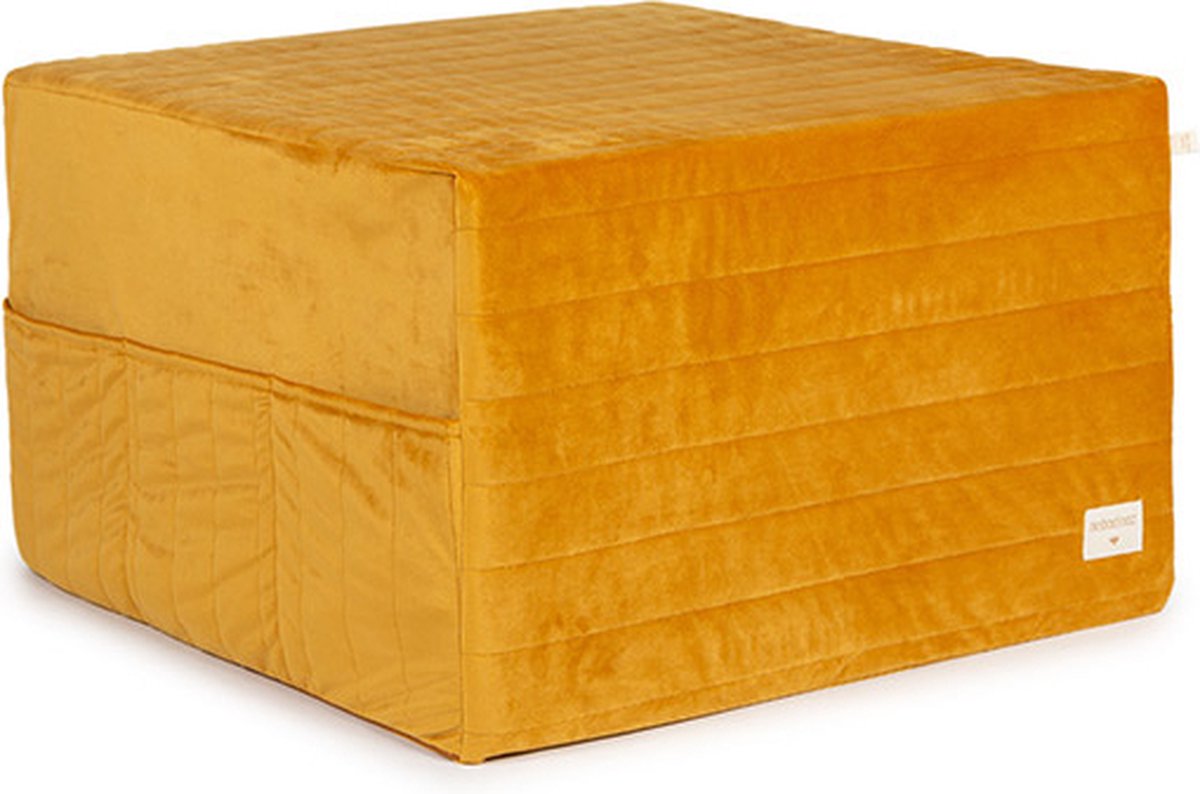 Nobodinoz Sleepover Velvet mattress Farniente Yellow