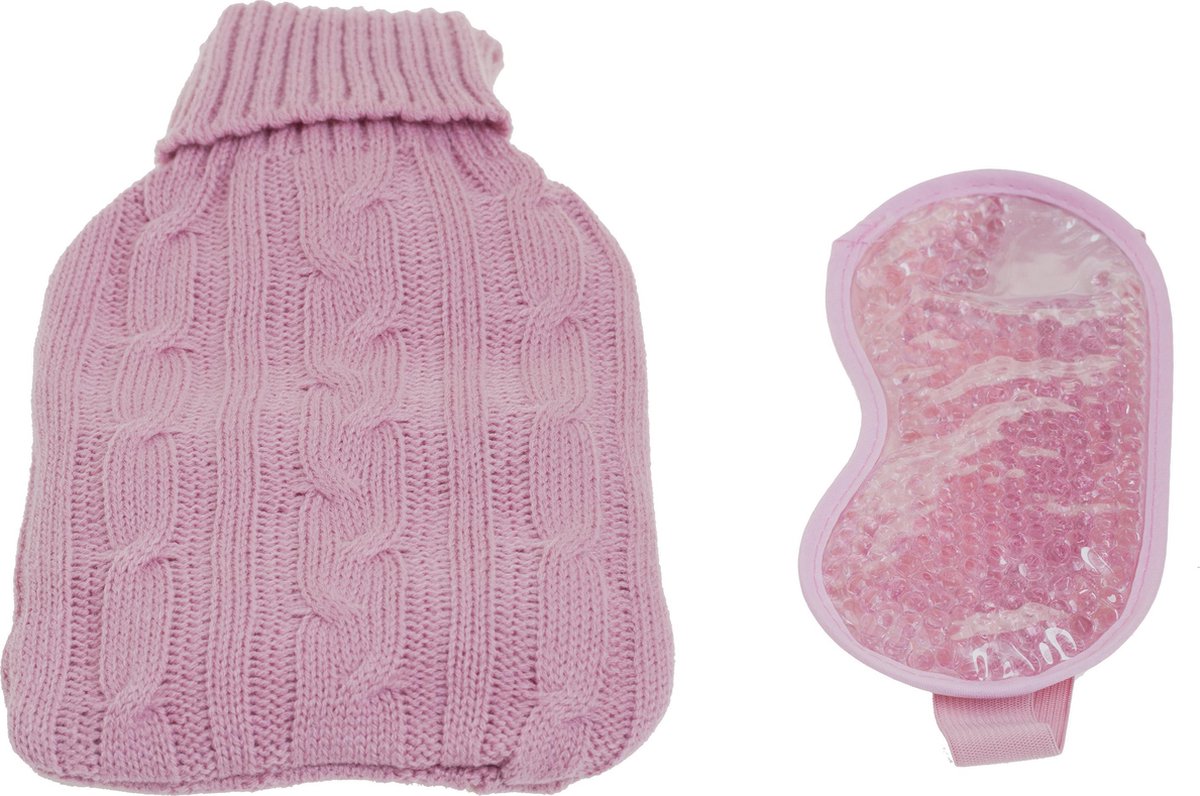 Atmosphera Bouillotte plus masque pour les yeux - bouillotte - bouillotte en laine