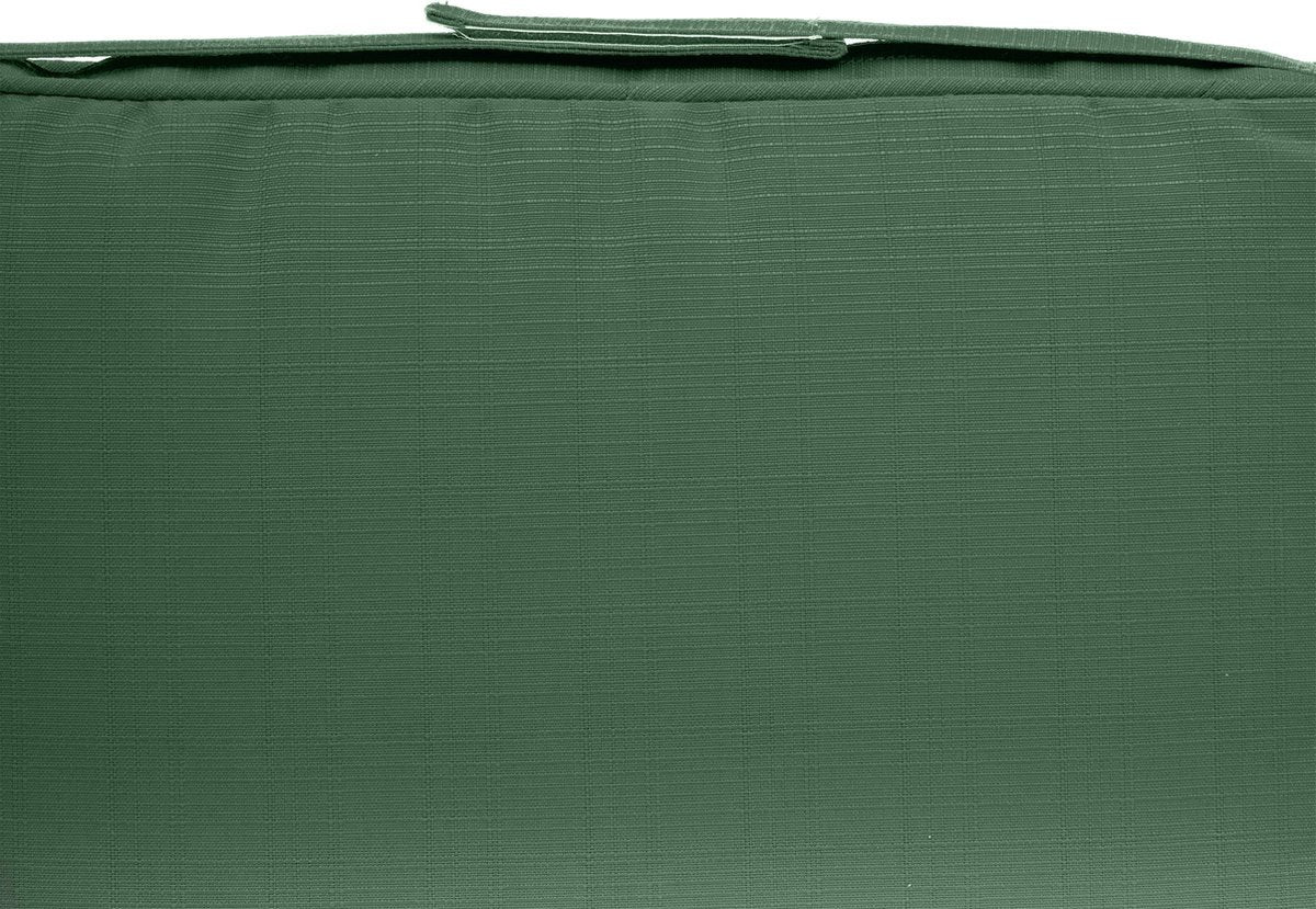 Hespéride Korai Coussin de chaise avec velcro - Déperlant - Déhoussable - 40x40cm - Vert olive