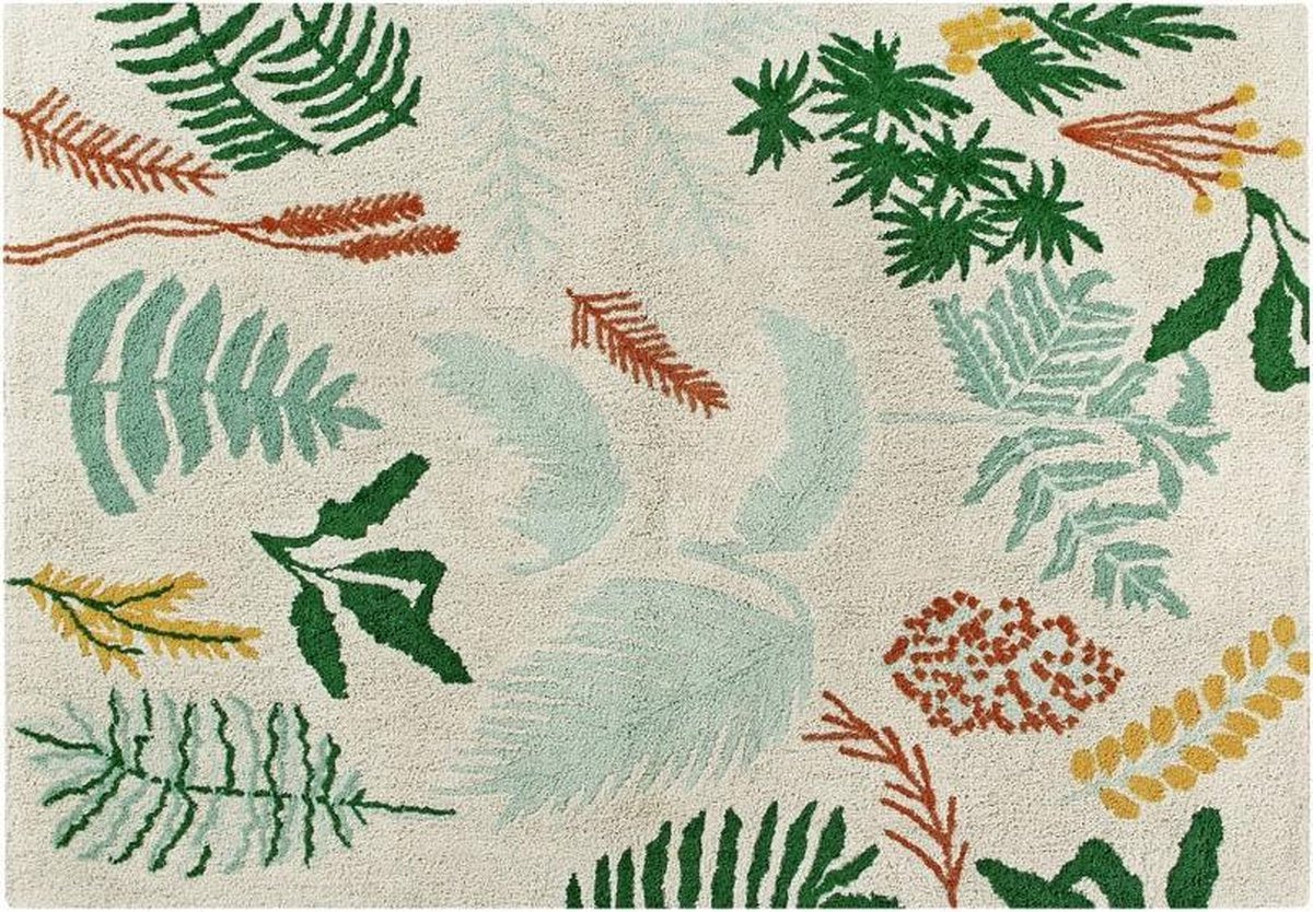 Lorena Canals Washable cotton rug - Botanic Plants M - 140x200cm