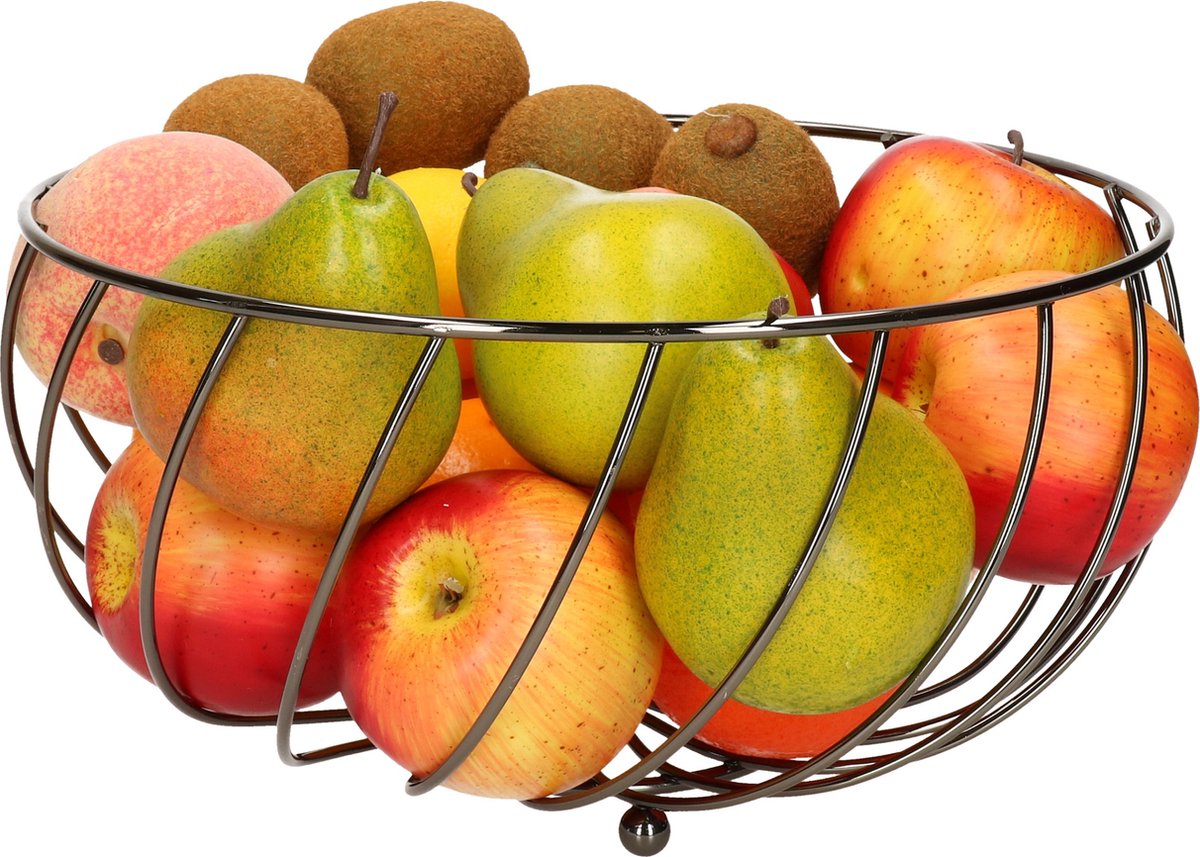Cozy &amp; Trendy Fruit Basket - Black - Ø28x14cm