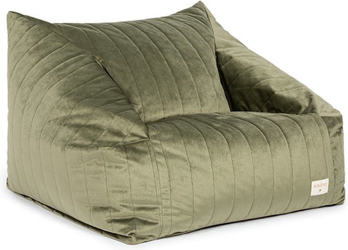 Nobodinoz Chelsea Velvet zitzak Olive Green