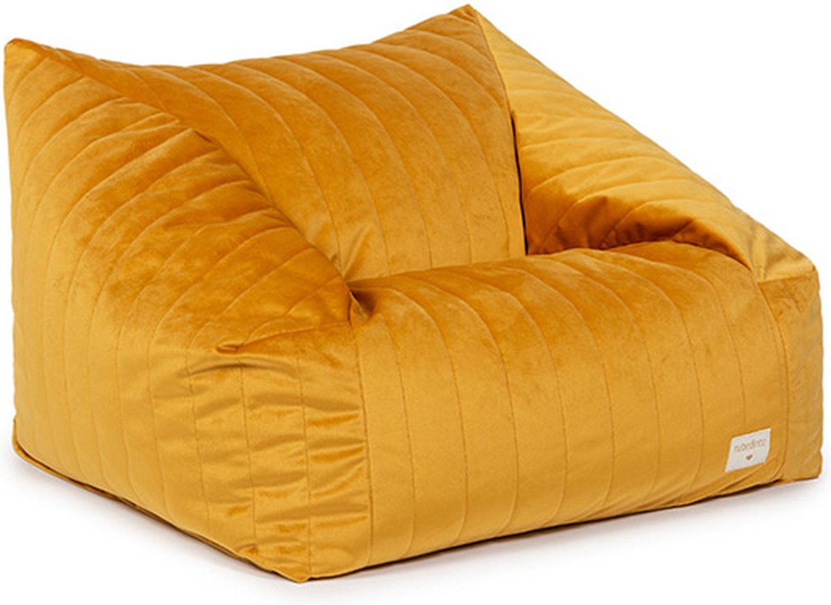 Nobodinoz Chelsea Velvet zitzak Farniente Yellow