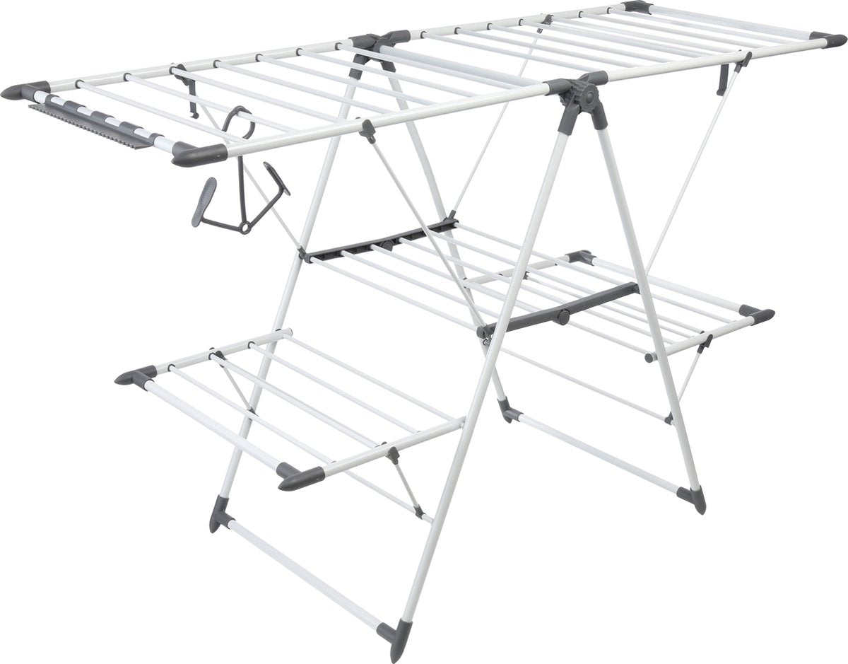 5Five Étendoir 24 mètres - Pliable - Extra robuste