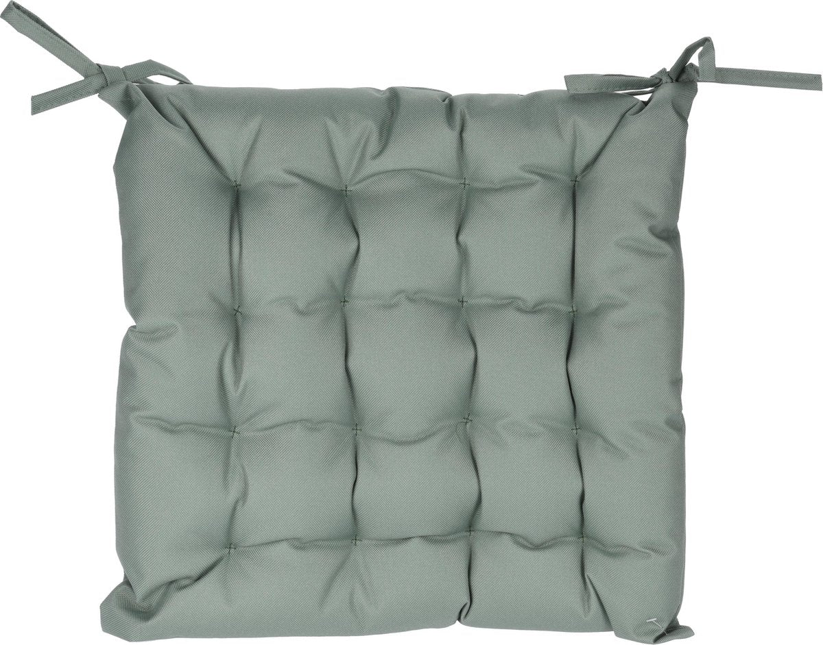 Pro Garden Tuinkussen met lintjes - Polyester - 40x40cm - Groen