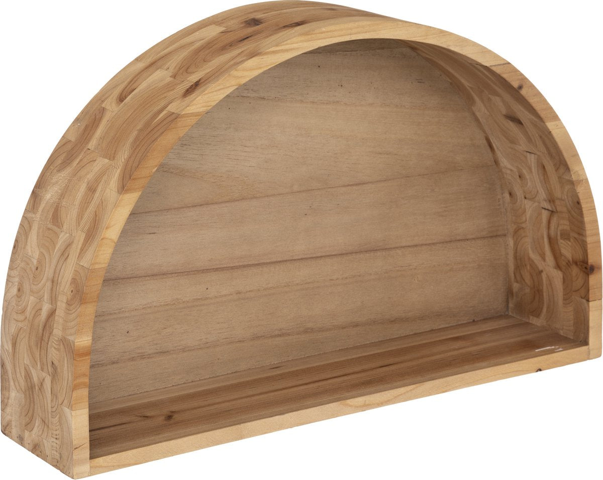 Atmosphera Maude Etagère murale lot de 2 - Bois - Support mural - Boîte murale
