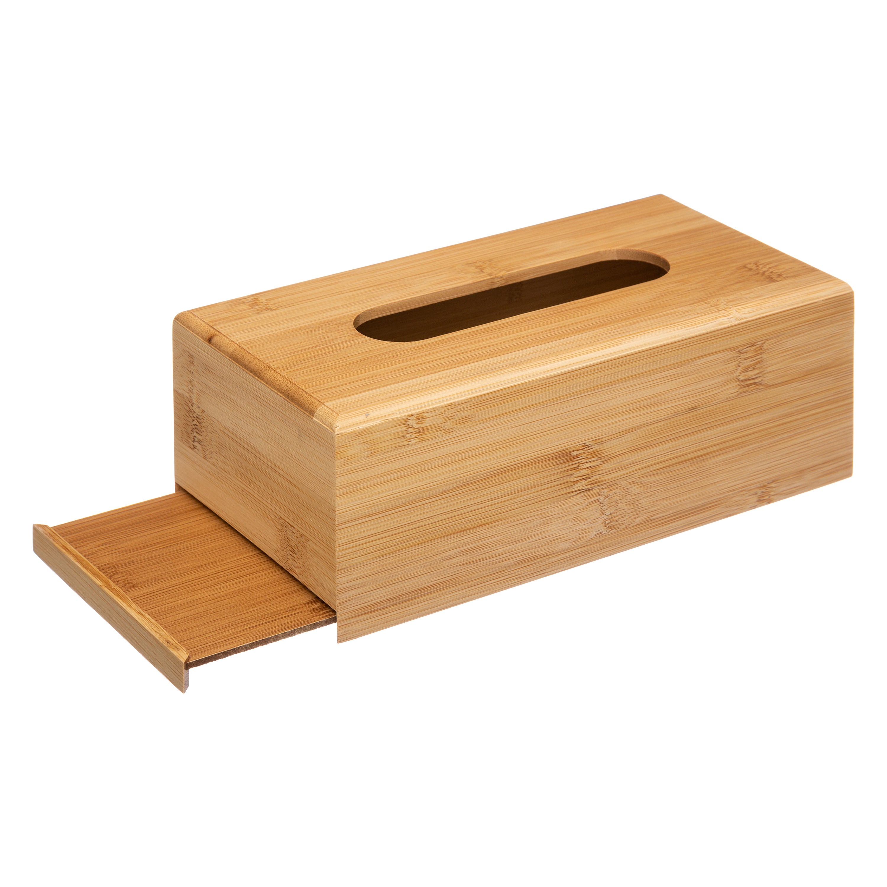 5Five Boîte à mouchoirs/boîte à mouchoirs marron - 25 x 13 x 8,5 cm - bambou