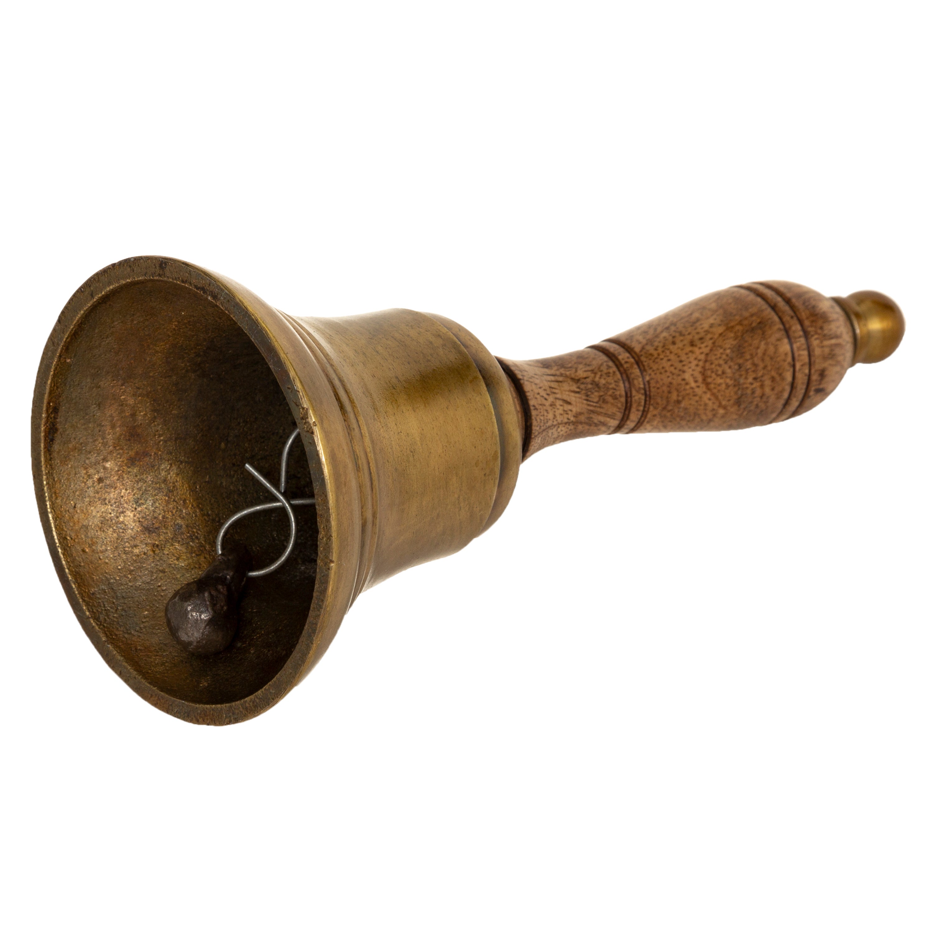 Atmosphera Table bell - school bell - bell - mango - brown 17cm