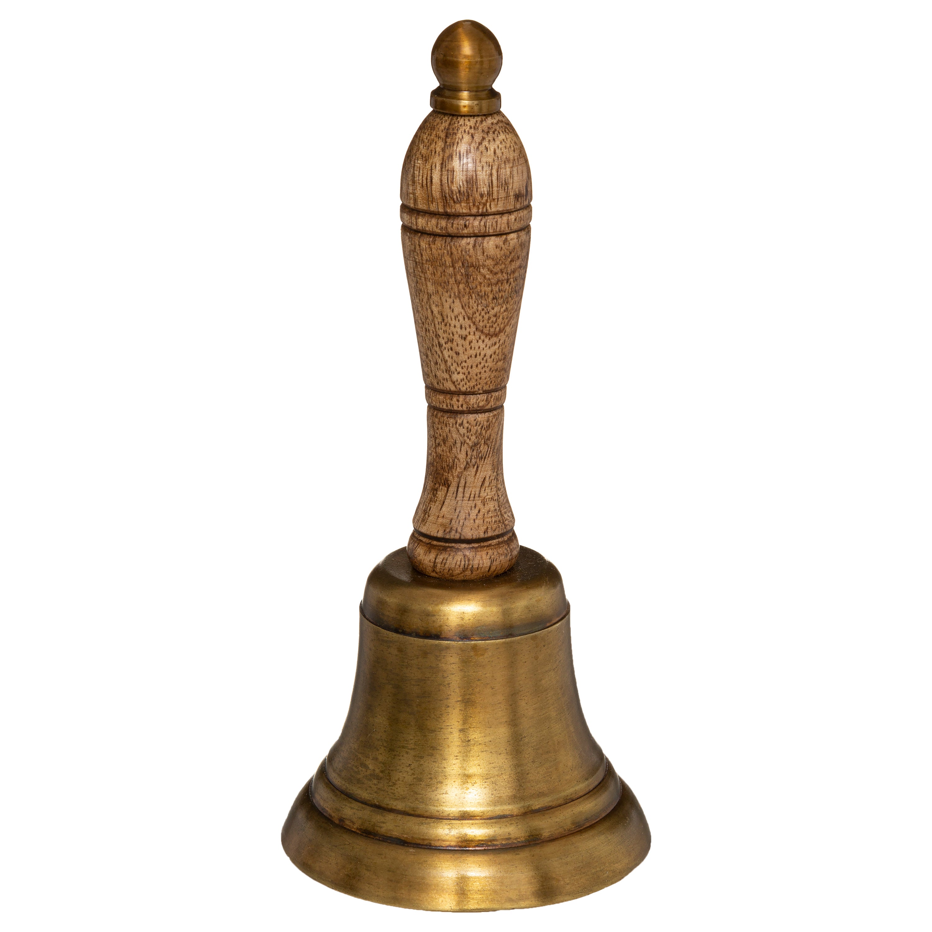 Atmosphera Table bell - school bell - bell - mango - brown 17cm